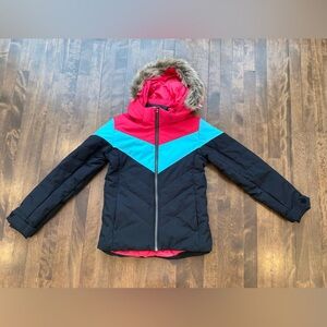 Spyder Girls' Lola Insulated Ski Jacket colour block | NEW ~ size 12